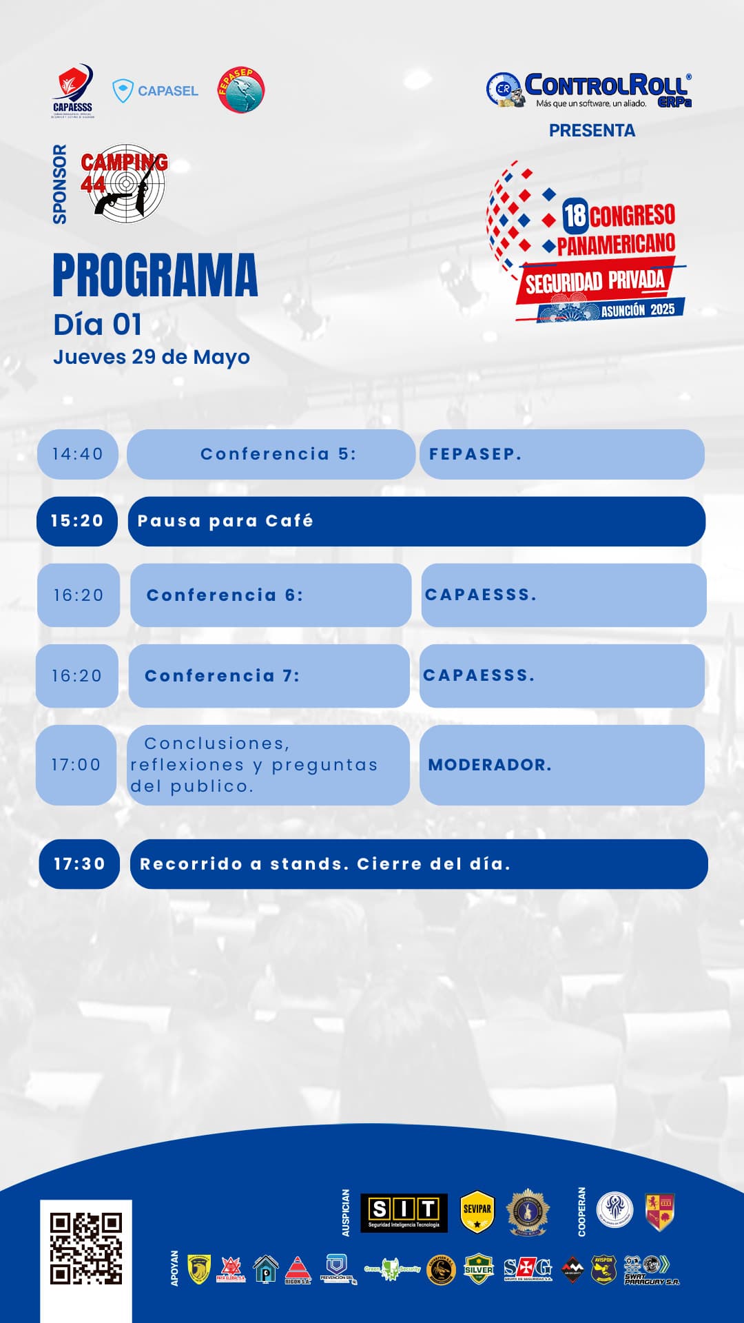 Imagen de los programas del dia 1